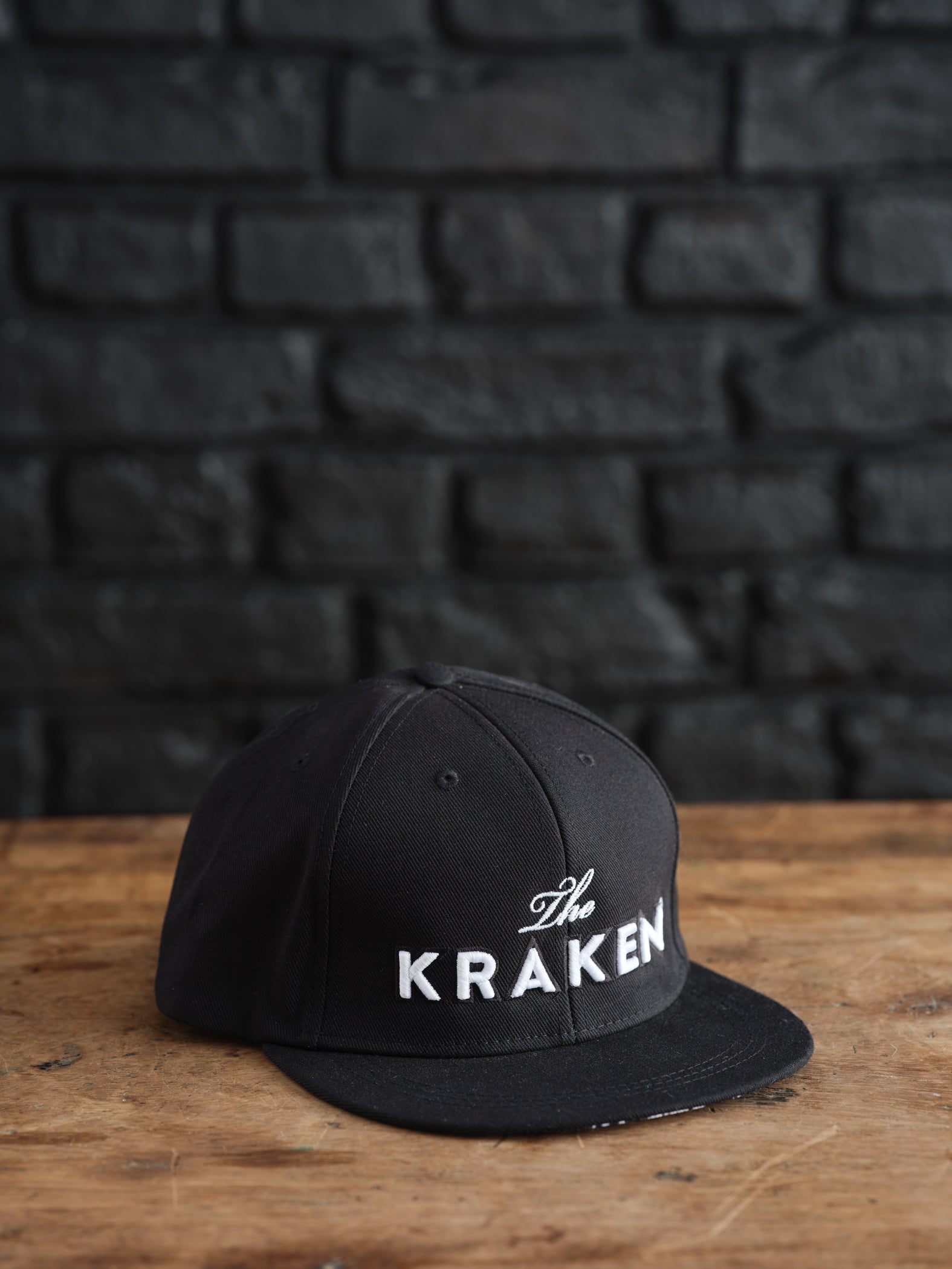 Kraken Rum Script Snapback Cap1